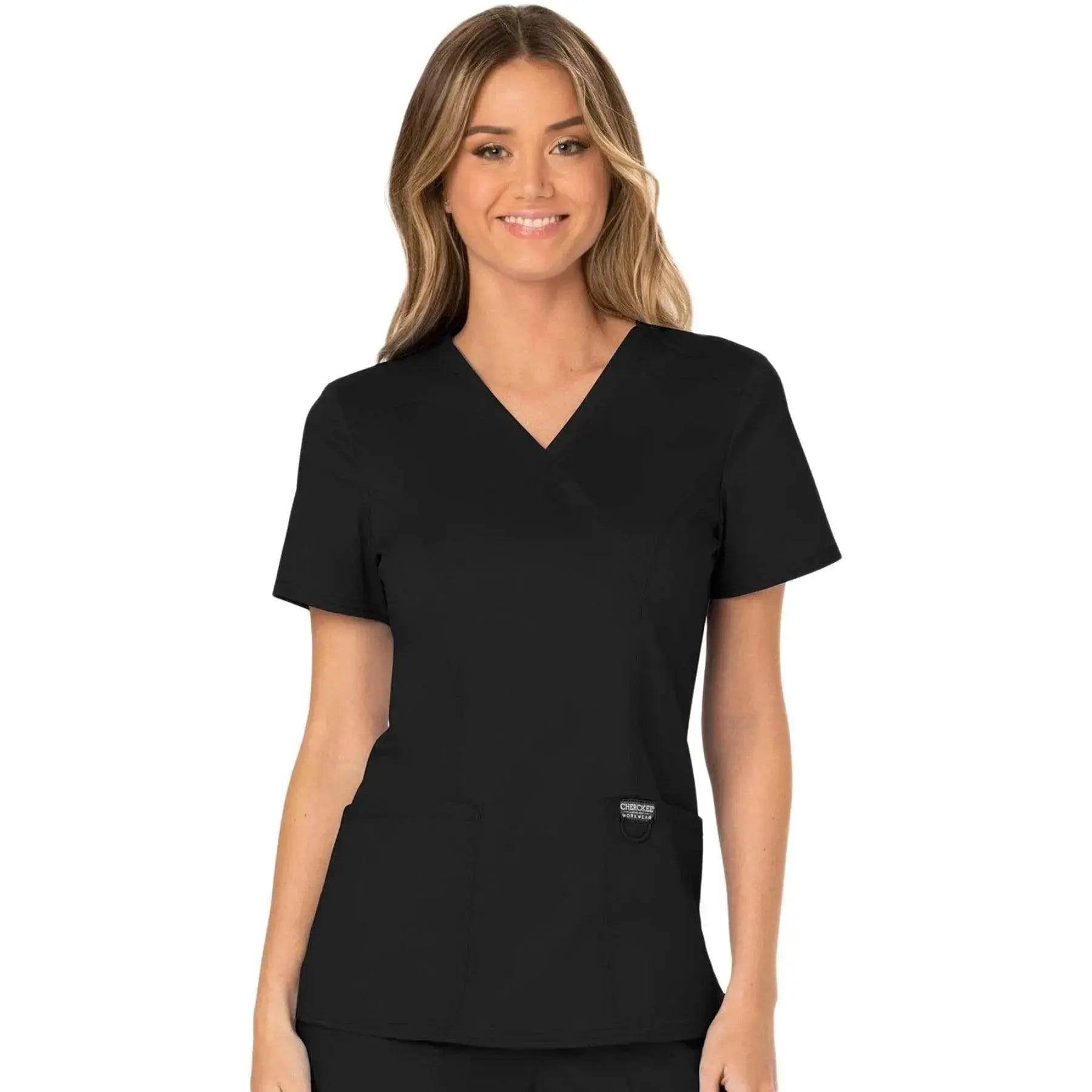 Cherokee Revolution Women's Mock Wrap Scrub Top WW610 Simply Scrubs Australia